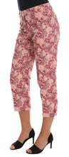 Pink Floral Brocade Capri Pants Dolce & Gabbana