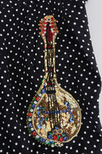 Black Polka Dot Sicily Crystal Pants Dolce & Gabbana