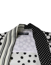 Dolce & Gabbana Black White Polka Dots Silk Men Casual Shirt