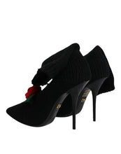 Dolce & Gabbana Black Stiletto Heels Mid Calf Boots Shoes