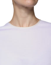 Dolce & Gabbana White Cotton Silk Round Neck Wrap Blouse Top