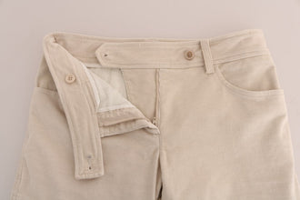 Beige Slim Jeans Corduroy Skinny Pants Ermanno Scervino