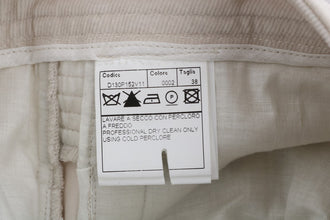 Beige Slim Jeans Corduroy Skinny Pants Ermanno Scervino