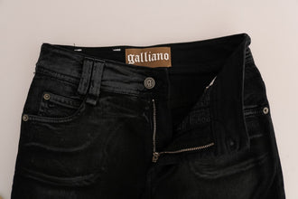 Gray Wash Cotton Stretch Regular Fit Jeans John Galliano