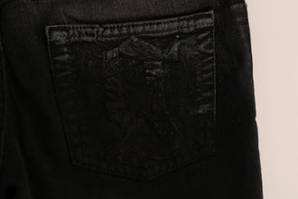 Gray Wash Cotton Stretch Regular Fit Jeans John Galliano