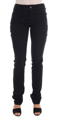 Black Cotton Denim Stretch Regular Fit Jeans John Galliano