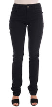 Black Cotton Denim Stretch Regular Fit Jeans John Galliano