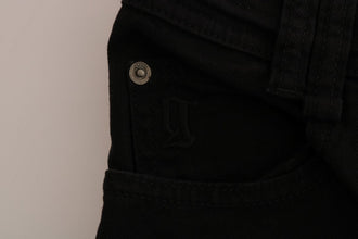 Black Cotton Denim Stretch Regular Fit Jeans John Galliano