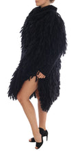 Black Fringes Wool Pullover Sweater Dolce & Gabbana