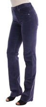 Purple Corduroy Stretch Bootcut Pants Ermanno Scervino