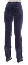 Purple Corduroy Stretch Bootcut Pants Ermanno Scervino
