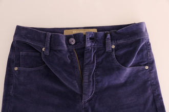 Purple Corduroy Stretch Bootcut Pants Ermanno Scervino
