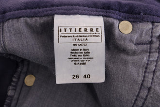 Purple Corduroy Stretch Bootcut Pants Ermanno Scervino