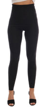 Gray Cashmere Ribbed Stretch Tights Dolce & Gabbana