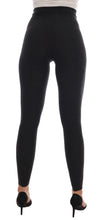 Gray Cashmere Ribbed Stretch Tights Dolce & Gabbana