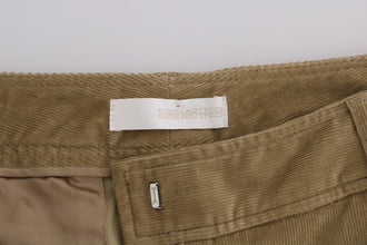 Beige Cotton Corduroys Pants Ermanno Scervino