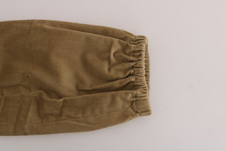 Beige Cotton Corduroys Pants Ermanno Scervino