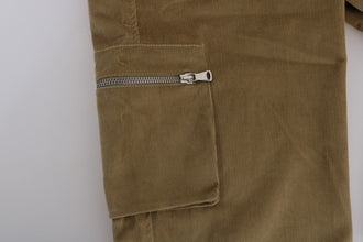 Beige Cotton Corduroys Pants Ermanno Scervino