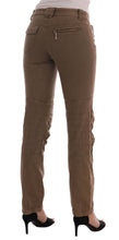 Brown Cotton Casual Slim Fit Pants Ermanno Scervino
