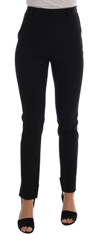 Black Stretch Leggings Pants Ermanno Scervino