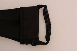 Black Stretch Leggings Pants Ermanno Scervino
