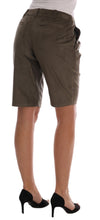 Brown Velvet Bermuda Shorts Ermanno Scervino
