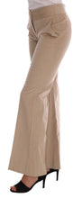 Beige Cotton Bootcut Pants Ermanno Scervino