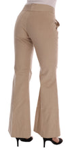 Beige Cotton Bootcut Pants Ermanno Scervino
