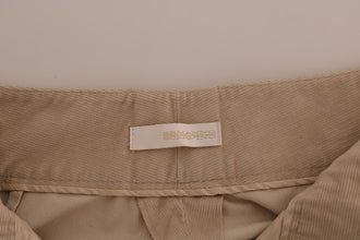 Beige Cotton Bootcut Pants Ermanno Scervino