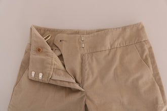 Beige Cotton Bootcut Pants Ermanno Scervino