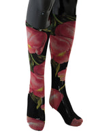 Multicolor Floral Tulip Nylon Socks Dolce & Gabbana
