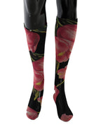 Multicolor Floral Tulip Nylon Socks Dolce & Gabbana