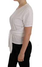 White Cotton Silk T-Shirt Dolce & Gabbana