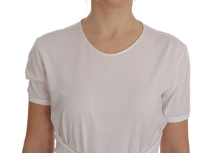 White Cotton Silk T-Shirt Dolce & Gabbana