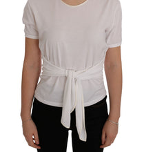 White Cotton Silk T-Shirt Dolce & Gabbana