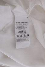 White Cotton Silk T-Shirt Dolce & Gabbana