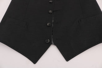 Gray STAFF Cotton Rayon Vest Dolce & Gabbana