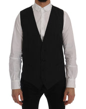 Gray Wool Stretch Vest Dolce & Gabbana