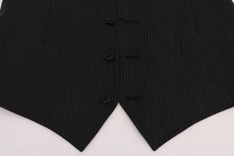 Gray Wool Stretch Vest Dolce & Gabbana