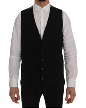 Black STAFF Cotton Rayon Vest Dolce & Gabbana
