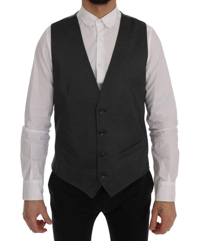 Gray STAFF Cotton Rayon Vest Dolce & Gabbana