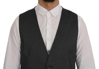 Gray STAFF Cotton Rayon Vest Dolce & Gabbana