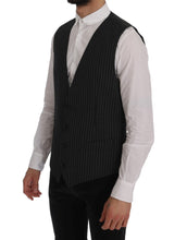 Gray Wool Stretch Vest Dolce & Gabbana