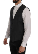 Gray STAFF Wool Stretch Vest Dolce & Gabbana