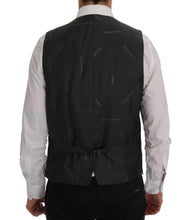 Gray STAFF Wool Stretch Vest Dolce & Gabbana
