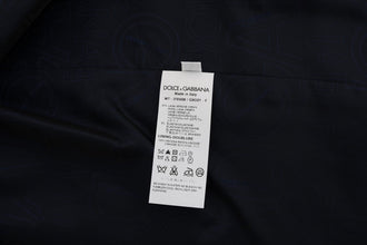 Blue STAFF Wool Stretch Vest Dolce & Gabbana