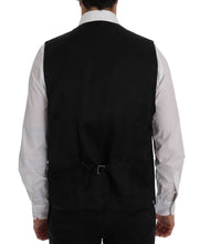 Black STAFF Wool Stretch Vest Dolce & Gabbana