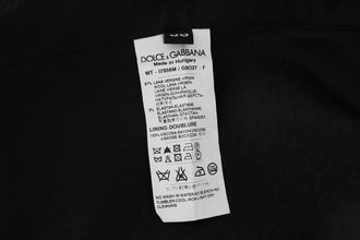 Black STAFF Wool Stretch Vest Dolce & Gabbana