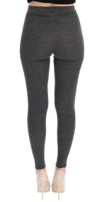 Gray Cashmere Stretch Tights Dolce & Gabbana