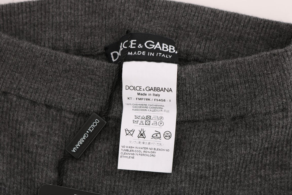 Gray Cashmere Stretch Tights Dolce & Gabbana